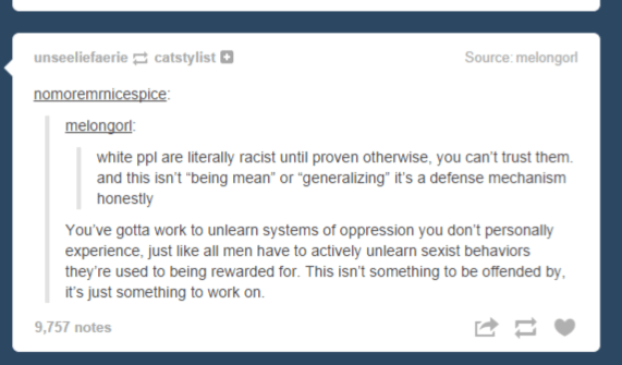 Racism on Tumblr