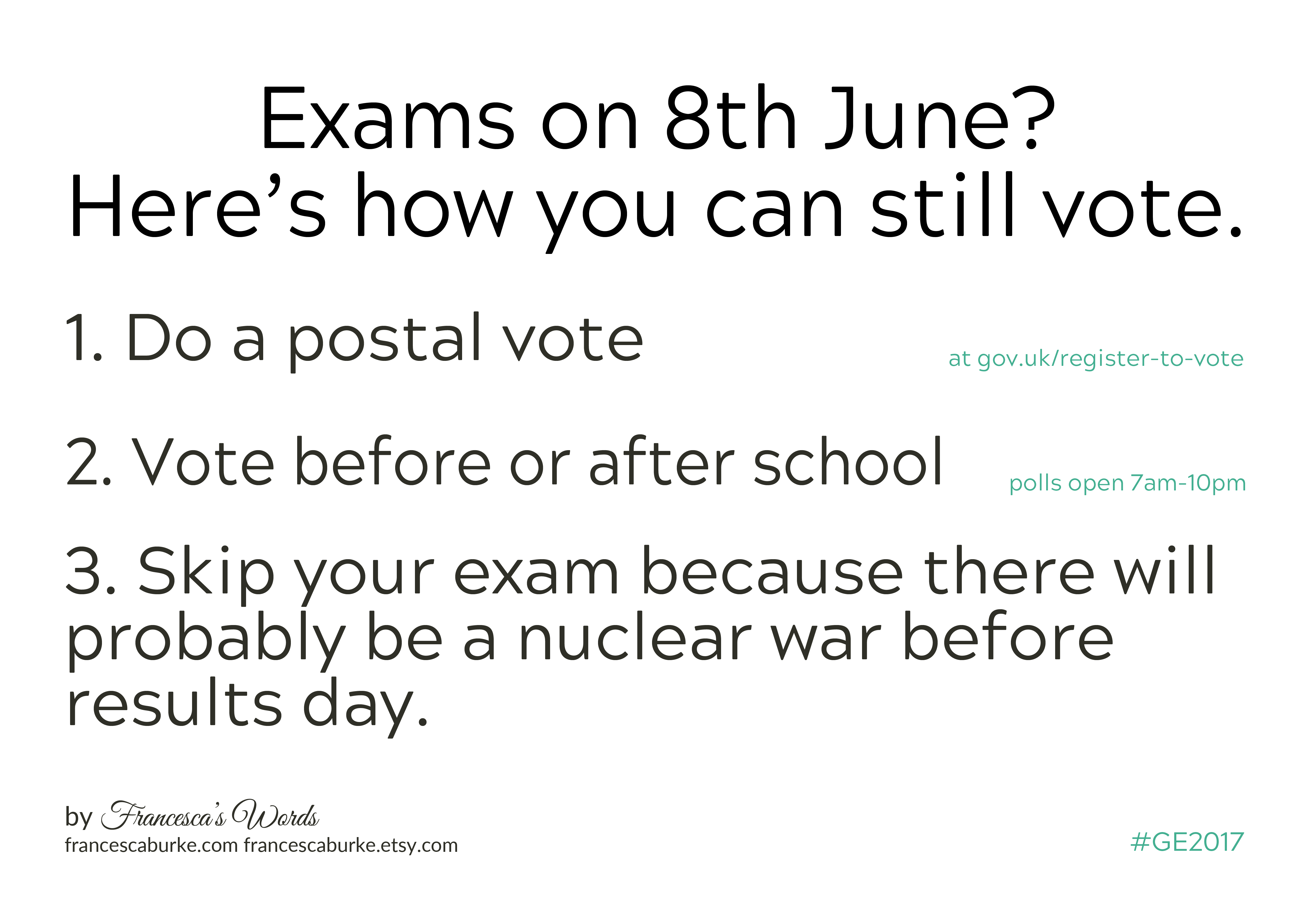 Students' Guide to Voting General Election 2017