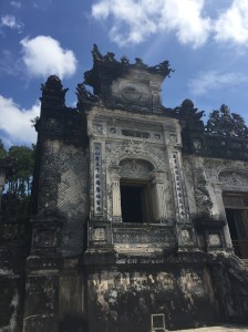 outside of Khai Dinh's tomb, Hue, Vietnam