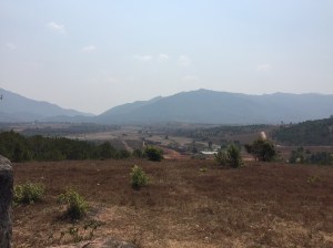 valley at the Plain of Jars Phonsavan