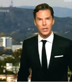 Benedict Cumberbatch suit and tie gif