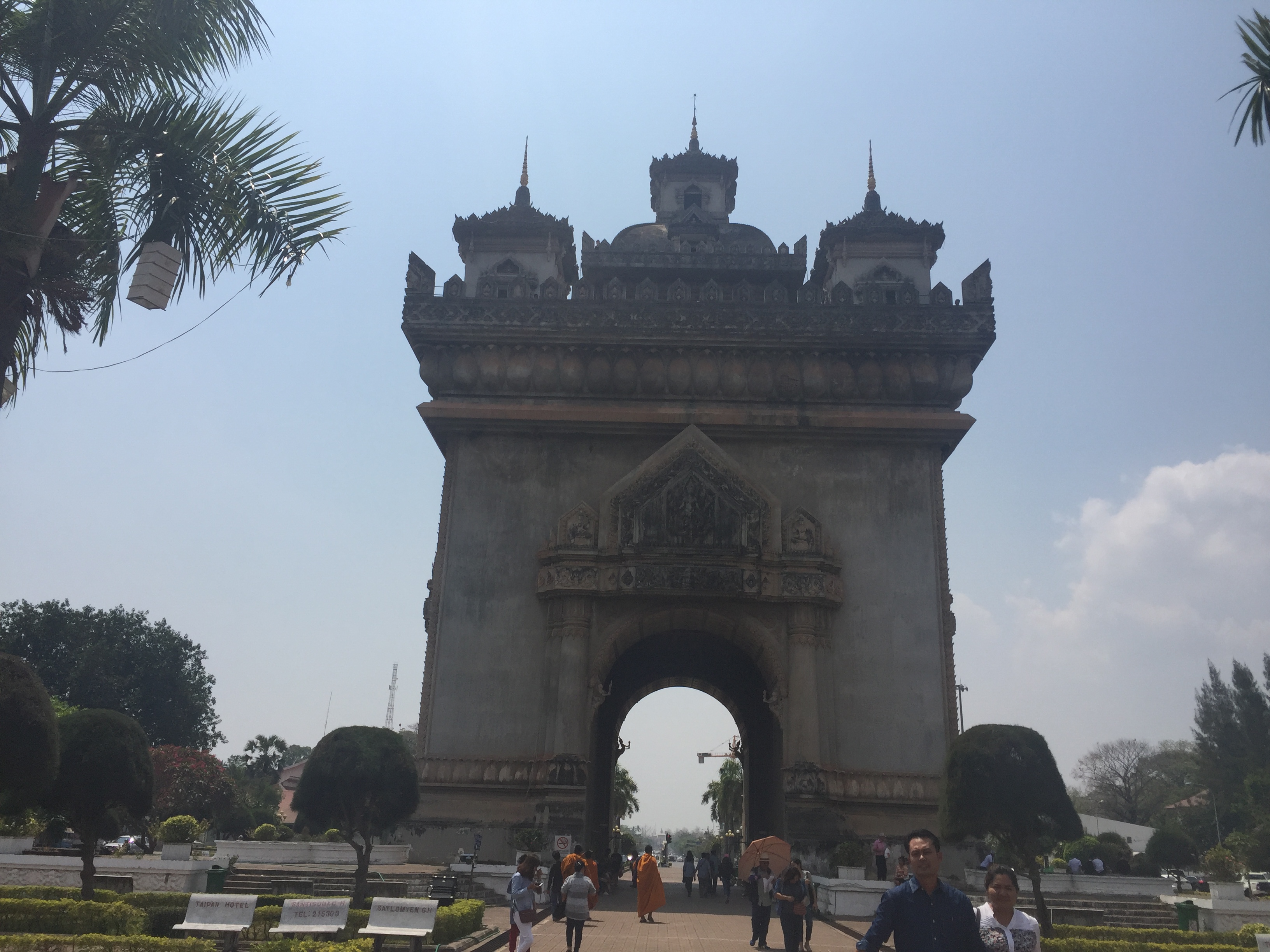 Patuxai, Vientiane, Laos from outside
