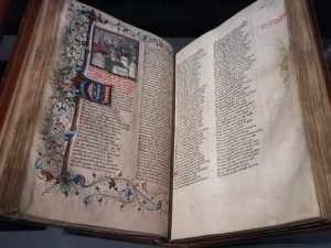 Medieval book about Battle of Troy at Troy Myth and Reality Exhibition at the British Museum