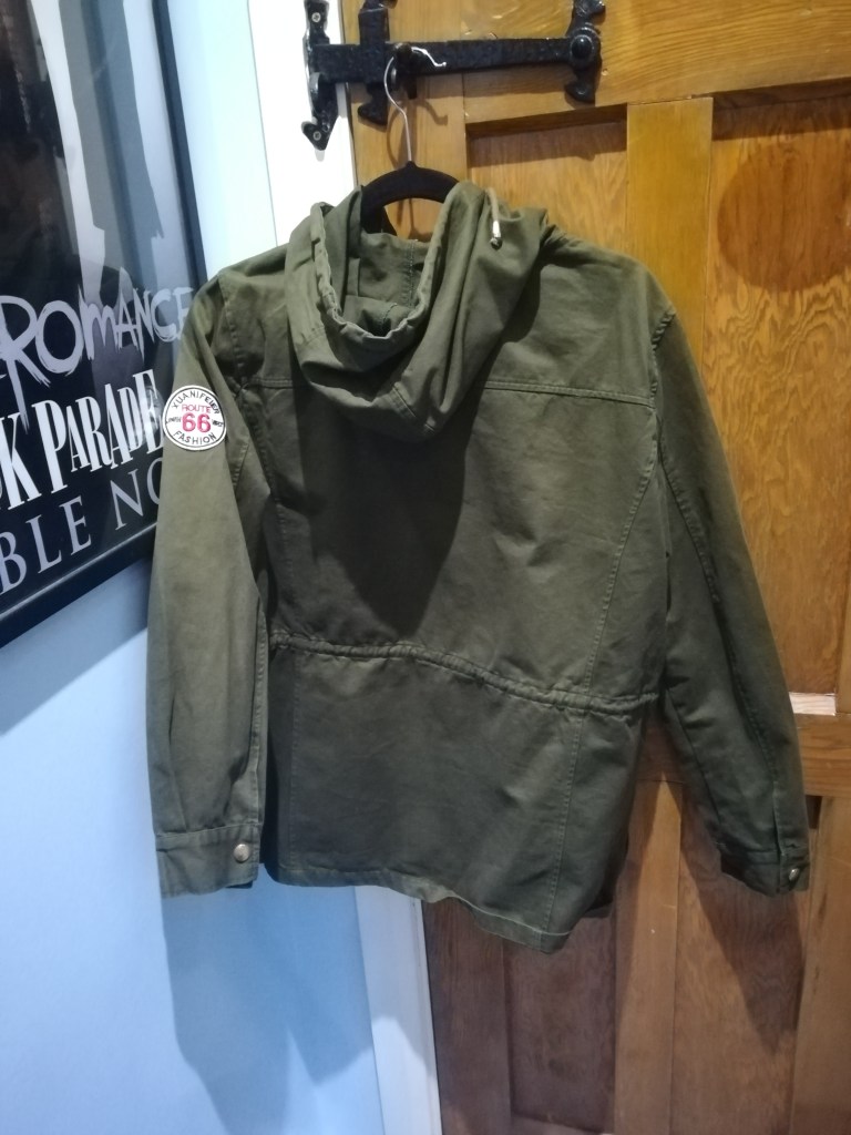 back of dark green New Look jacket